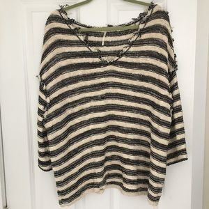 Free People Slouchy Sweater and Fray